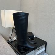 Chanel High Boots Black Leather 14425 - 4