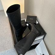 Chanel High Boots Black Leather 14425 - 6