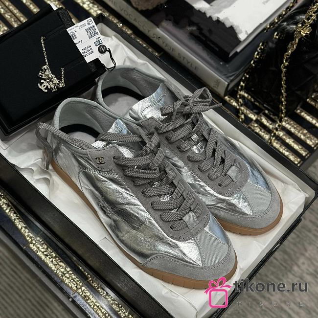 Chanel Sneaker Silver 14426	 - 1