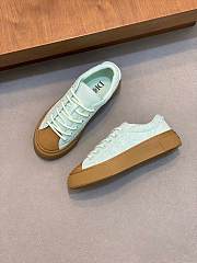 Dior B33 Sneaker Light Green Dyed Cotton with Dior Oblique Motif - 3