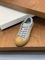 Dior B33 Sneaker Gray Dyed Cotton with Dior Oblique Motif - 6