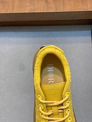 Dior B33 Sneaker Yellow Dyed Cotton with Dior Oblique Motif - 3