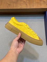 Dior B33 Sneaker Yellow Dyed Cotton with Dior Oblique Motif - 5