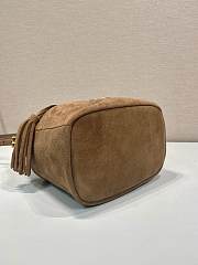 Prada Re-Edition 1978 Bucket Bag Suede Brown - 25x22x13cm - 2