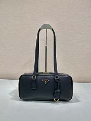 Prada Saffiano Lux Bauletto Bag Leather Black - 30x14x8.5cm - 1