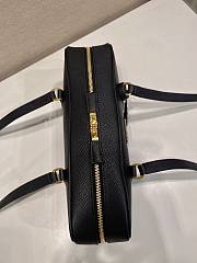 Prada Saffiano Lux Bauletto Bag Leather Black - 30x14x8.5cm - 5