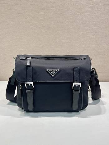 Prada Re-Nylon Shoulder Bag Black - 27x20.5x12cm