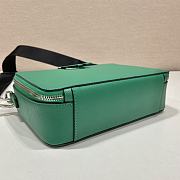 Medium Prada Brique Saffiano Leather Bag Green - 22x16x6cm - 3