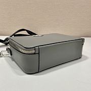 Medium Prada Brique Saffiano Leather Bag Gray - 22x16x6cm - 5