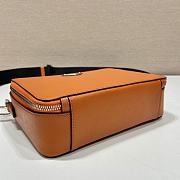 Medium Prada Brique Saffiano Leather Bag Orange - 22x16x6cm - 5