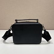 Medium Prada Brique Saffiano Leather Bag Black - 22x16x6cm - 4