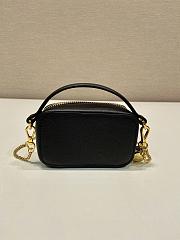 Prada Black Saffiano Leather Mini-pouch - 11x6.5x2.5cm - 5