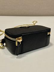 Prada Black Saffiano Leather Mini-pouch - 11x6.5x2.5cm - 3