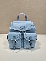 Prada Small Re-Nylon Backpack Light Blue - 28x23.5x12cm - 1