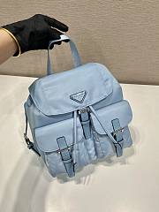 Prada Small Re-Nylon Backpack Light Blue - 28x23.5x12cm - 5