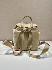 Prada Small Re-Nylon Backpack Beige - 28x23.5x12cm - 3