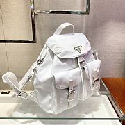 Prada Re-Nylon Medium Backpack With Pouch White - 30x32x15cm - 4