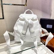 Prada Re-Nylon Medium Backpack With Pouch White - 30x32x15cm - 5