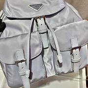 Prada Re-Nylon Medium Backpack With Pouch Gray - 30x32x15cm - 4