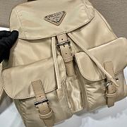 Prada Re-Nylon Medium Backpack With Pouch Beige - 30x32x15cm - 3