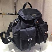 Prada Re-Nylon Medium Backpack With Pouch Black - 30x32x15cm - 3