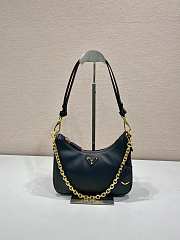 Prada Re-Edition Leather Mini Bag Black - 23x17x6.5cm - 1