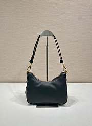 Prada Re-Edition Leather Mini Bag Black - 23x17x6.5cm - 2