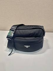 Prada Re-Nylon and Saffiano Leather Belt Bag Black - 26x20x10cm - 6