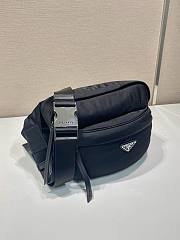 Prada Re-Nylon and Saffiano Leather Belt Bag Black - 26x20x10cm - 5