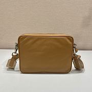 Prada Re-Nylon and Saffiano Leather Shoulder Bag Brown - 22x16x8.5cm - 5