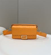 Fendi Baguette Light Orange Nappa Leather Bag - 27x15x6cm - 1