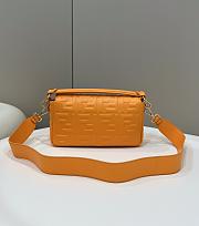 Fendi Baguette Light Orange Nappa Leather Bag - 27x15x6cm - 5