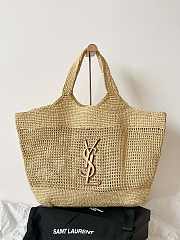 YSL Icare In Raffia Tote - 55x43x5cm - 1