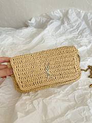 YSL Icare In Raffia Tote - 55x43x5cm - 4