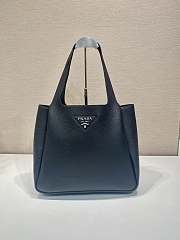 Prada Large Leather Tote Black - 32x27x14cm - 1