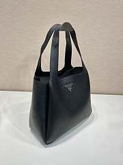 Prada Large Leather Tote Black - 32x27x14cm - 2