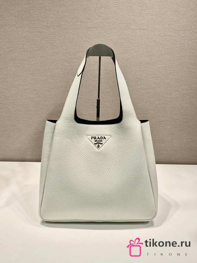 Prada Large Leather Tote White - 32x27x14cm - 1