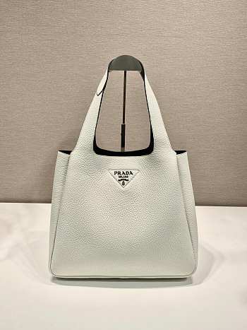 Prada Large Leather Tote White - 32x27x14cm