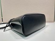 Prada Buckle Large Leather Handbag With Belt Black - 27.5x37.5x14cm - 6