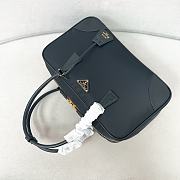 Prada Re Edition 1978 Large Re Nylon And Saffiano Leather Two Handle Bag Black - 35x21x10cm - 3