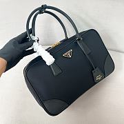 Prada Re Edition 1978 Large Re Nylon And Saffiano Leather Two Handle Bag Black - 35x21x10cm - 2