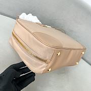 Prada Re Edition 1978 Large Re Nylon And Saffiano Leather Two Handle Bag Beige - 35x21x10cm - 2