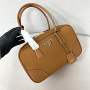 Prada Re Edition 1978 Medium Re Nylon And Saffiano Leather Two Handle Bag Brown - 30x17.5x9cm - 2