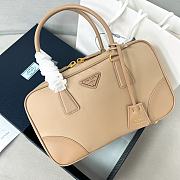 Prada Re Edition 1978 Medium Re Nylon And Saffiano Leather Two Handle Bag Beige - 30x17.5x9cm - 1