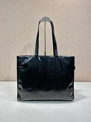 Prada Large Antique Nappa Leather Tote Black - 38x30x12cm - 5