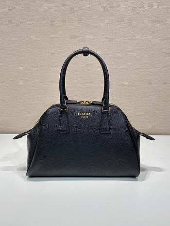 Prada Medium Saffiano Leather Bag Black - 32x21.5x10.5cm