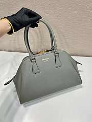 Prada Medium Saffiano Leather Bag Gray - 32x21.5x10.5cm - 3