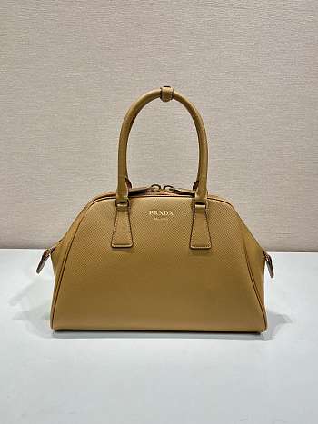 Prada Medium Saffiano Leather Bag Brown - 32x21.5x10.5cm