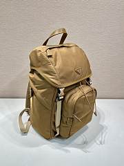 Prada Re-Nylon and Leather Backpack Brown - 45x27x15cm - 5