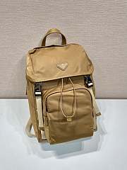 Prada Re-Nylon and Leather Backpack Brown - 45x27x15cm - 3